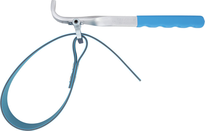 Pásový klíč – ocelová páka a textilní pás