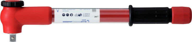 Momentový klíč VDE, nastavitelný od 5 do 50 Nm