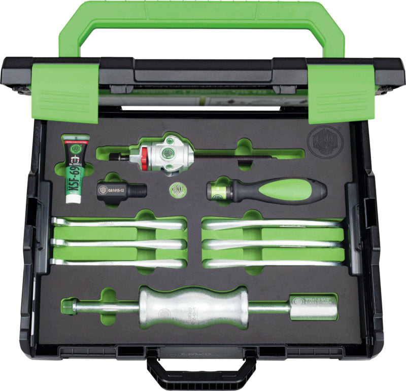 Sada kombinovaného vytahováku se třemi rameny a aretačním mechanizmem