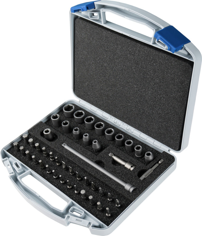 Sada nástrčných klíčů, šestihran, vnitřní šestihran, TX, tvar T a E, XZN, zapuštěná hlava, 46 ks