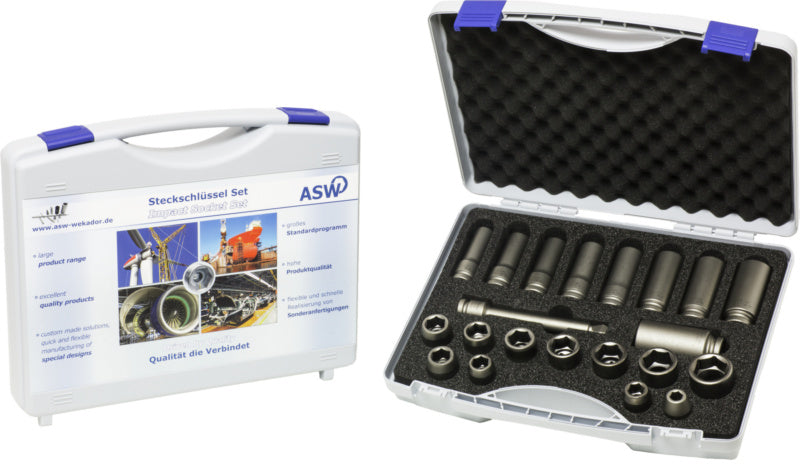 Nástrčný klíč, sada 21 ks