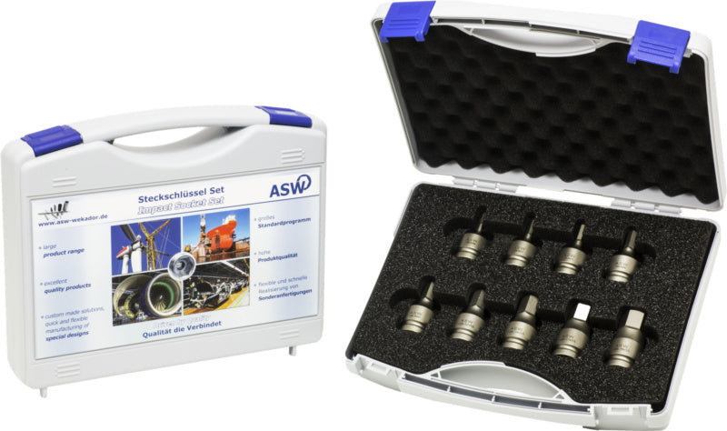 Nástrčný klíč, sada 9 ks