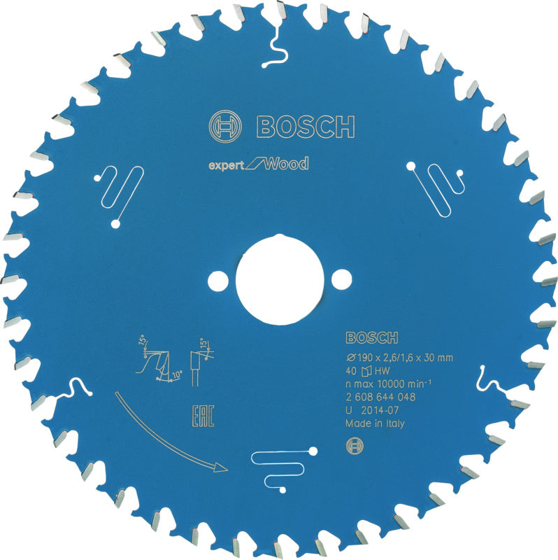 Kotouč okružní pily Expert for Wood, 190 x 30 x 2,6 mm, 40 zubů