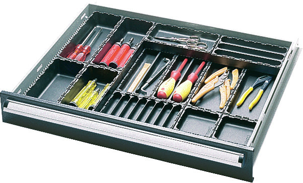 Zásuvky s plným vysunutím, nosnost 100 kg