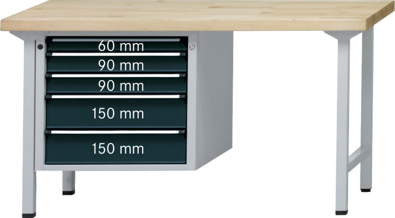 Kombinovaný dílenský stůl řady V 1500