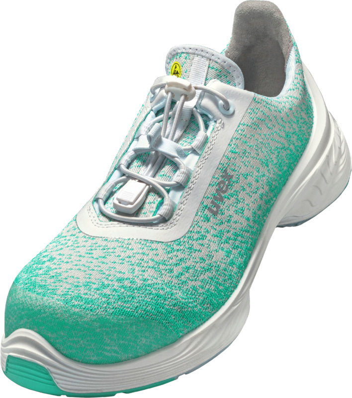 Nízké bezpečnostní boty, uvex 1, G2 Planet bílá/máta