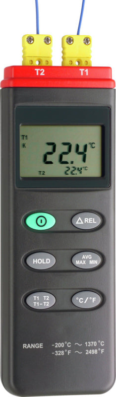 2kanálový nástroj pro měření teploty