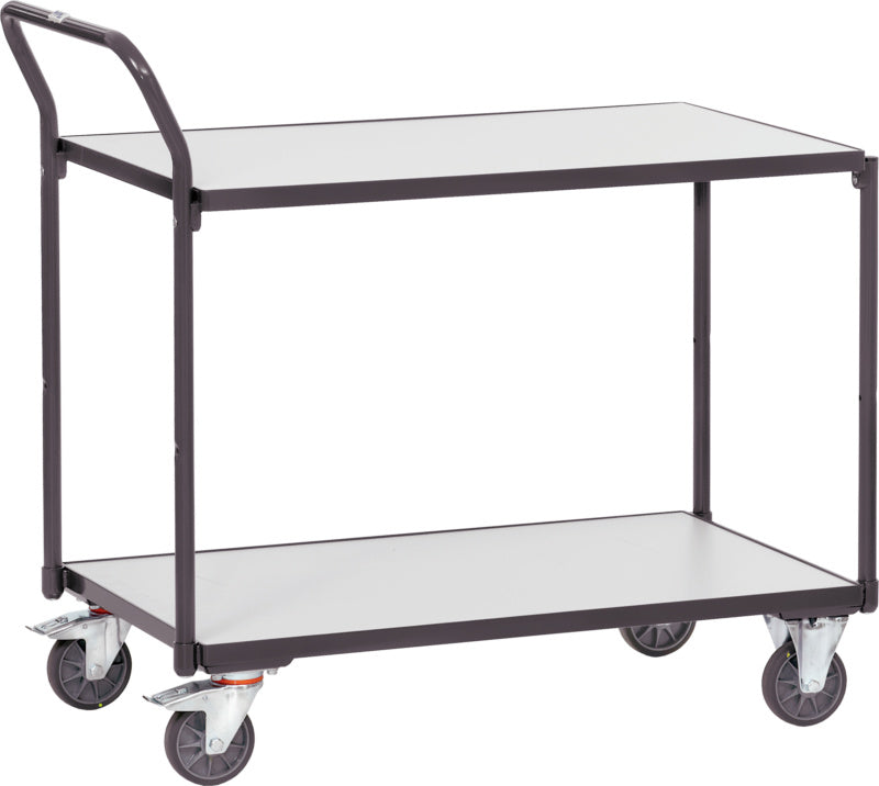 Stolový vozík s dřevěnými ložnými plochami