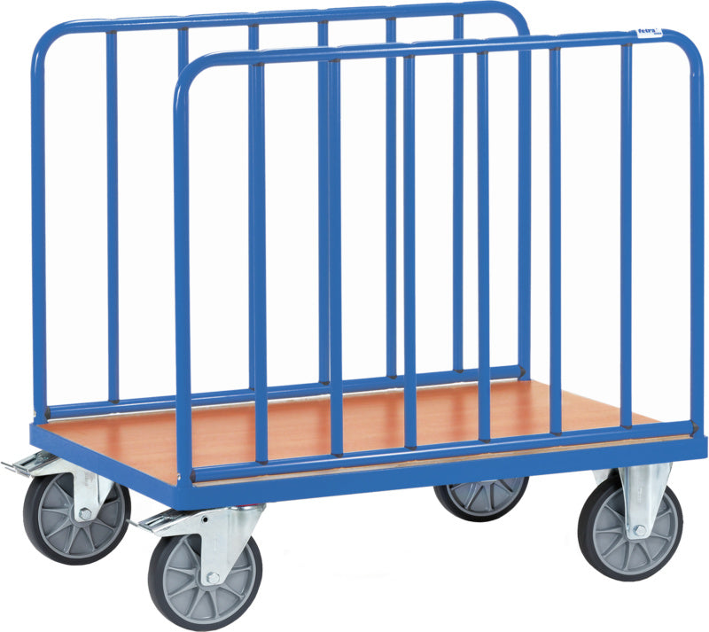 Plošinový vozík se 2 podélnými stěnami z trubkových úhelníků