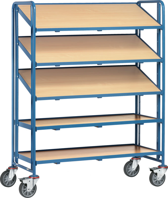 Patrový vozík s pěti ložnými plochami, nosnost 300 kg