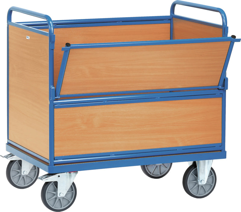 Dřevěný skříňový vozík