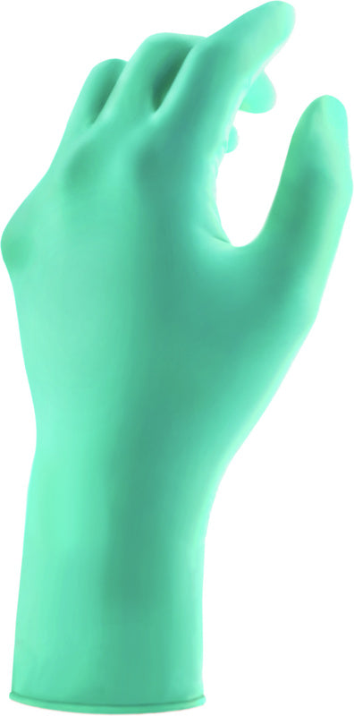 modrozelené neopren-nitrilové jednorázové rukavice