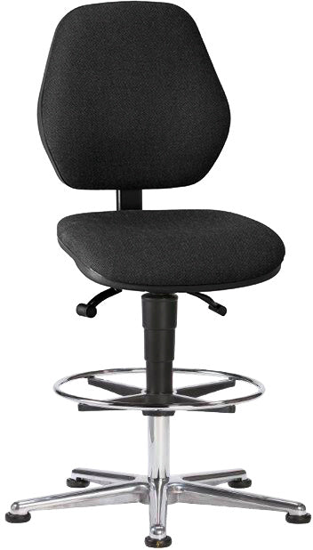 Pracovní otočná židle ESD Basic s podlahovými kluzáky