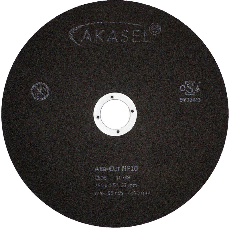 Korundové řezné kotouče Aka-Cut NF10, 50–250 HV