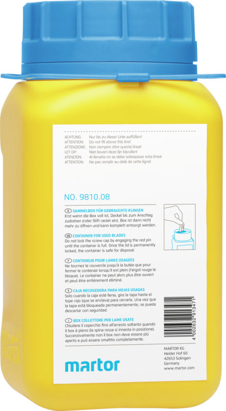 Odpadní nádobka na čepele