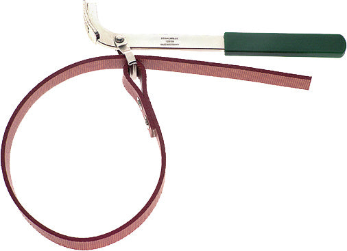 Pásový klíč – ocelová páka a textilní pás