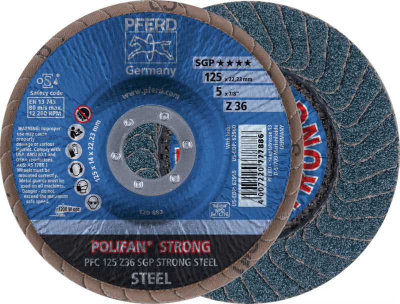 Brusný lamelový talíř POLIFAN®-SGP STRONG STEEL