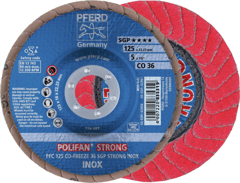 Brusný lamelový kotouč POLIFAN®-CO-FREEZE SGP STRONG FREEZE INOX