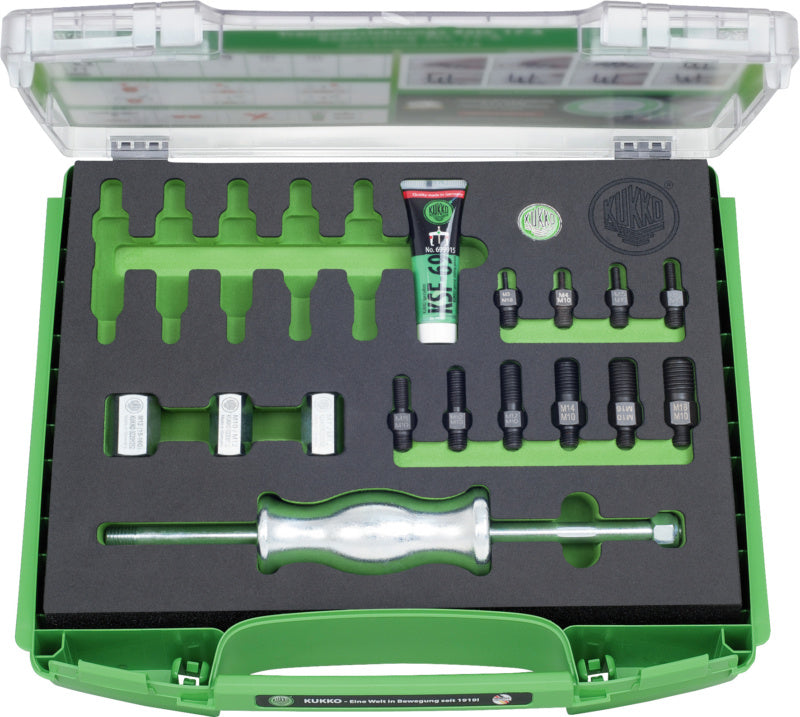 Sada pro stahování se závitovými otvory, v pouzdru