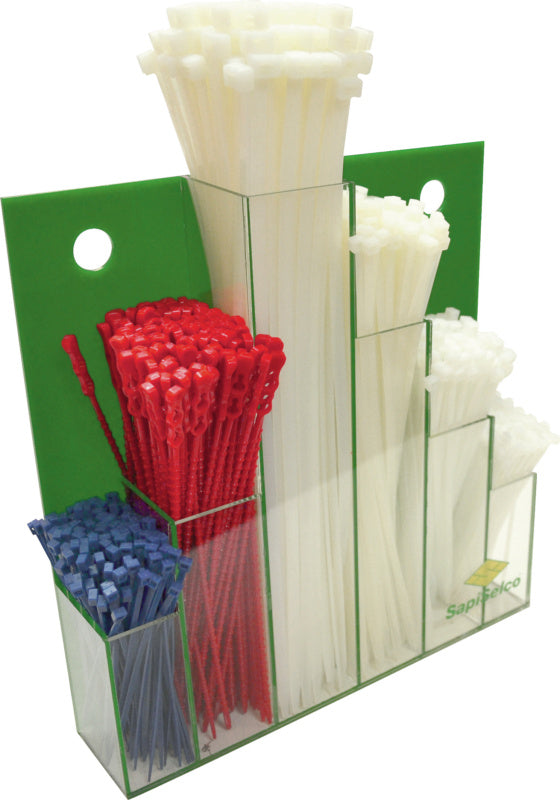 Sada kabelových vázacích pásek na šroubovacím nástěnném panelu