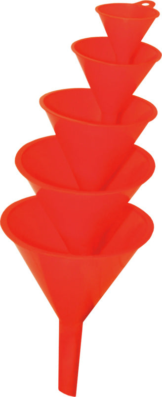 Sada nálevek, 5 ks, plast, vhodné na potraviny