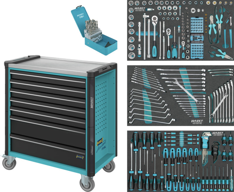 Nářaďový vozík HAZET, model Assistant 179NXL, vč. sady 265 ks nářadí