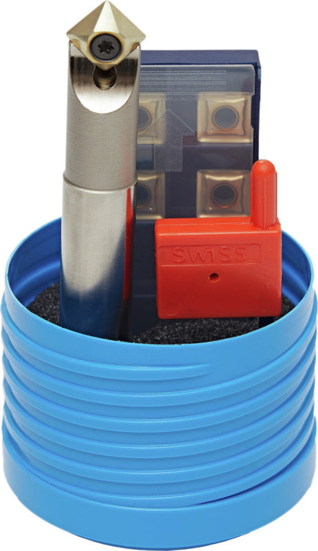 Srážecí a středicí frézy v sadě