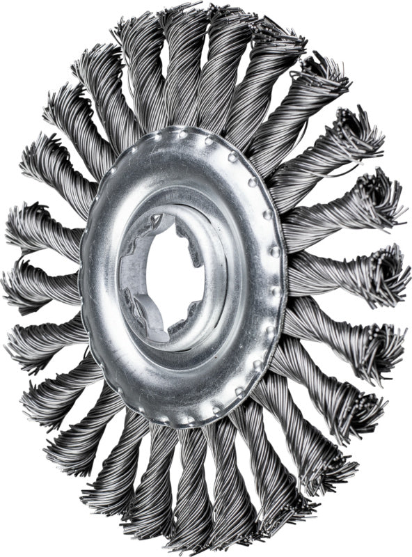 Válcový drátěný kartáč s pleteným drátem