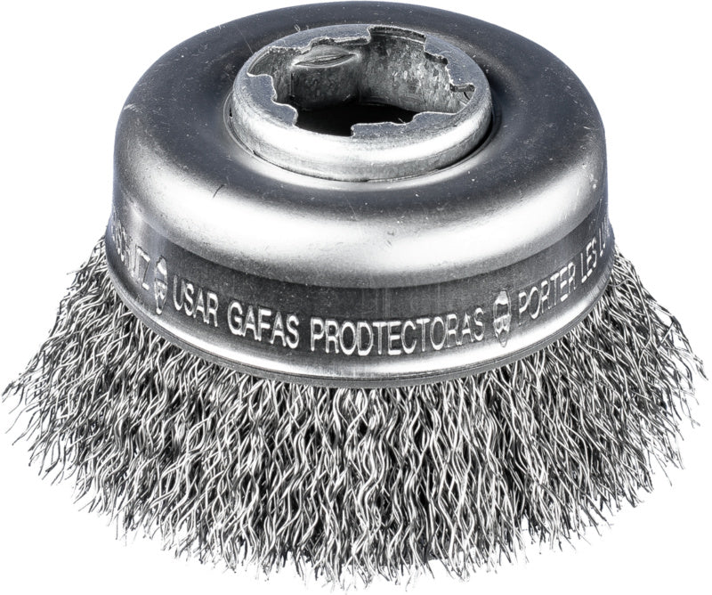 Drátěný hrncový kartáč s lisovaným drátem X-Lock