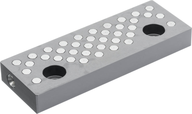 Upínací čelist s polohovacími čepy, pneumatické ovládání