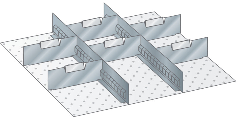 Štěrbinové rozdělovače a dělicí panely