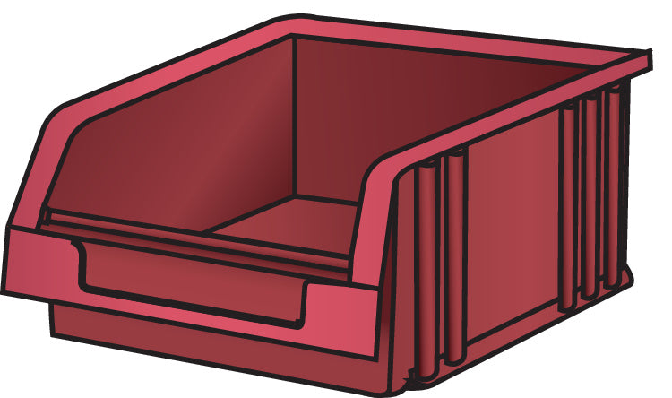 Skladovací kontejner s otevřenou přední částí