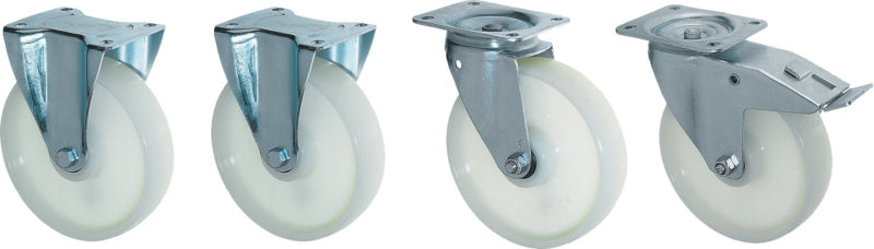 Sada koleček pro pracovní plošinu z oceli