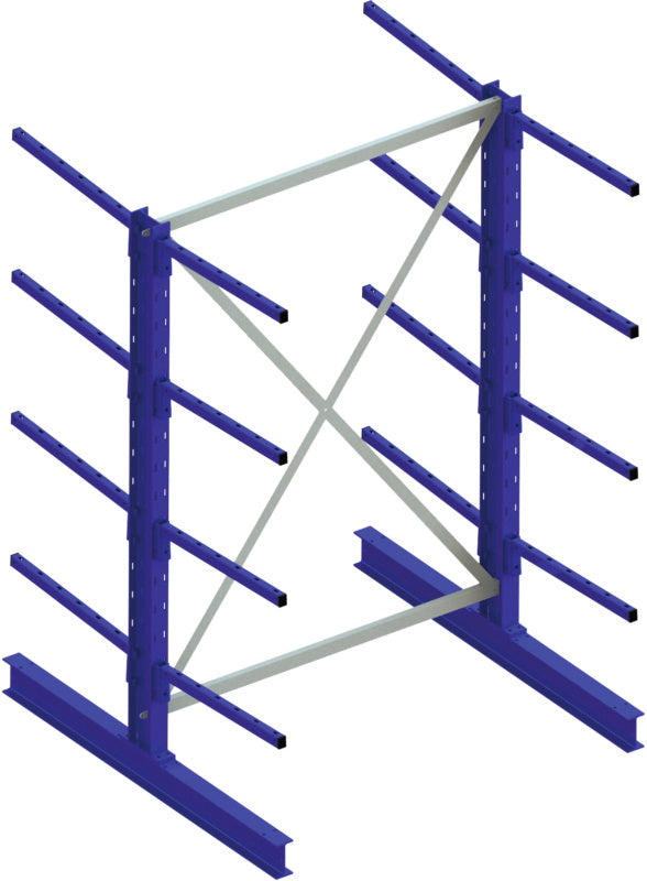 Oboustranný konzolový regál