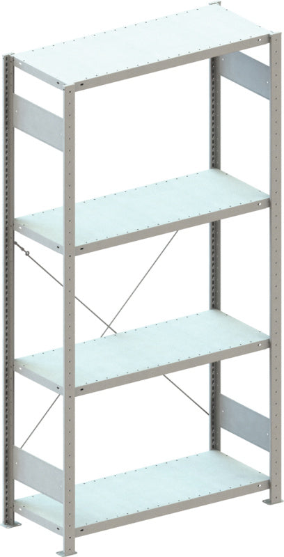 Policový zásuvný regál, nosnost police 100 kg