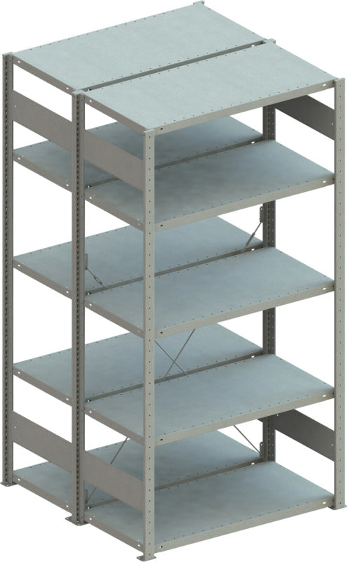 Bezšroubový regál META CLIP s policemi