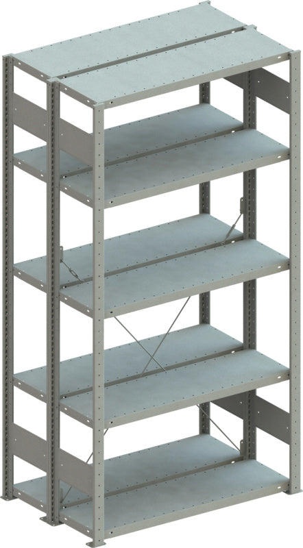 Bezšroubový regál META CLIP s policemi