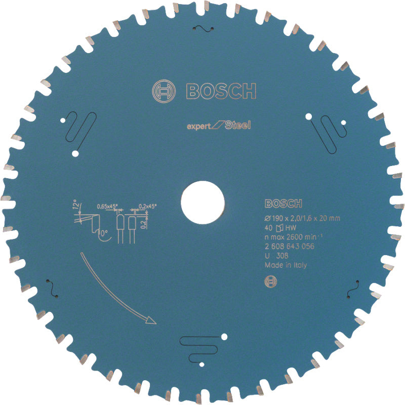 Kotouč okružní pily Expert for Steel 190 x 20 x 2,0 40 zubů