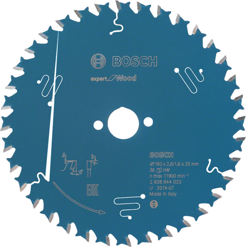 Kotouč okružní pily Expert for Wood, 160 x 20 x 2,6 mm, 36 zubů
