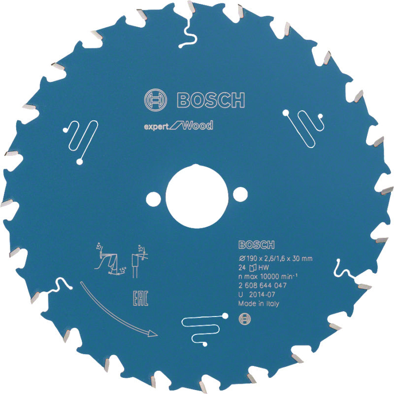 Kotouč okružní pily Expert for Wood, 190 x 30 x 2,6 mm, 24 zubů