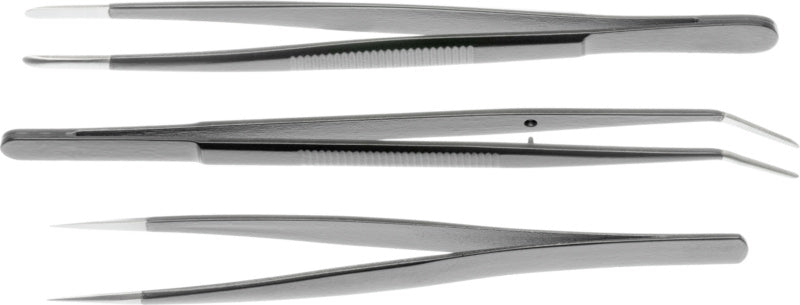 SMD pinzety, sada 3 ks s ESD povlakem