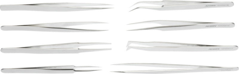 Sada přesných pinzet, 8 kusů