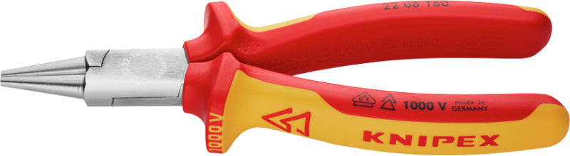 Kulaté kleště VDE, krátké čelisti, s dvoudílnými kryty rukojetí