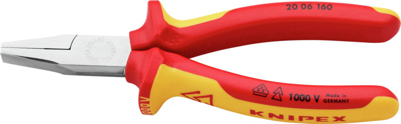 Ploché kleště s dvoudílnými kryty rukojetí s izolací VDE