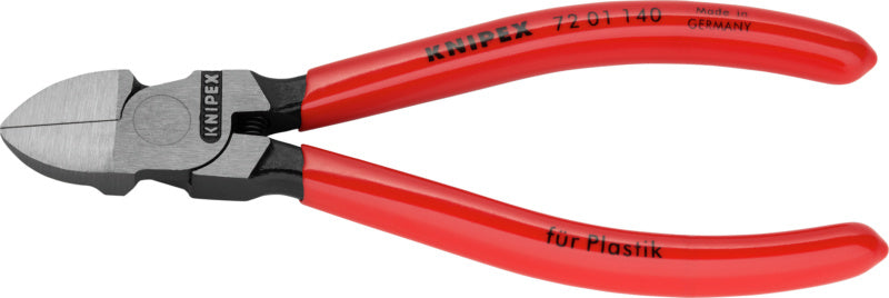 Boční štípací kleště z plastu, rovná řezná hrana, s povlaky rukojetí