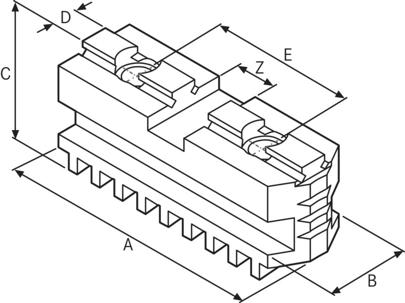 Hladké čelisti, kalené