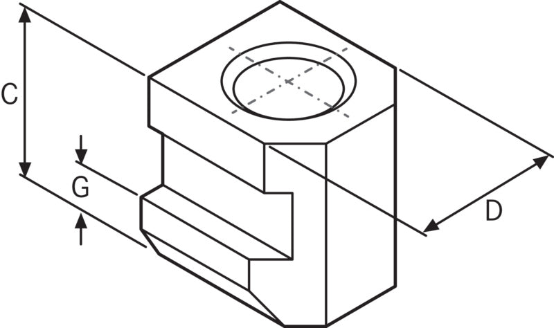 Kluzný T blok, jednoduchý