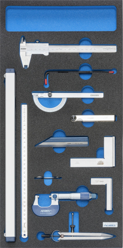 Vložka z tvrdé pěny vybavená nářadím, sada analogového měřicího zařízení