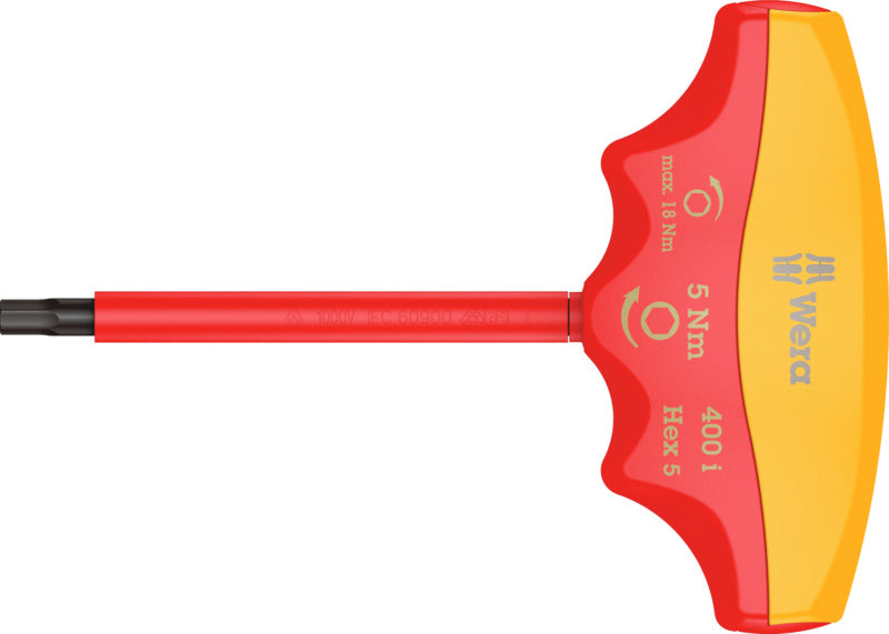 Indikátor utahovacího momentu VDE, s příčnou rukojetí, šestihran 4 nebo 5 mm