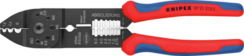 Krimpovací nástroj 0,5–6 mm² na neizolovaná kabelová očka a zástrčky